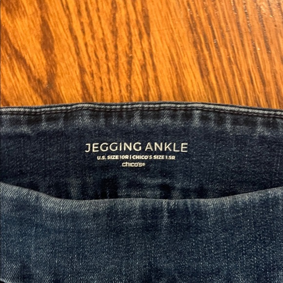 Chico's Dark Wash Ankle Jeans - Picture 2 of 5